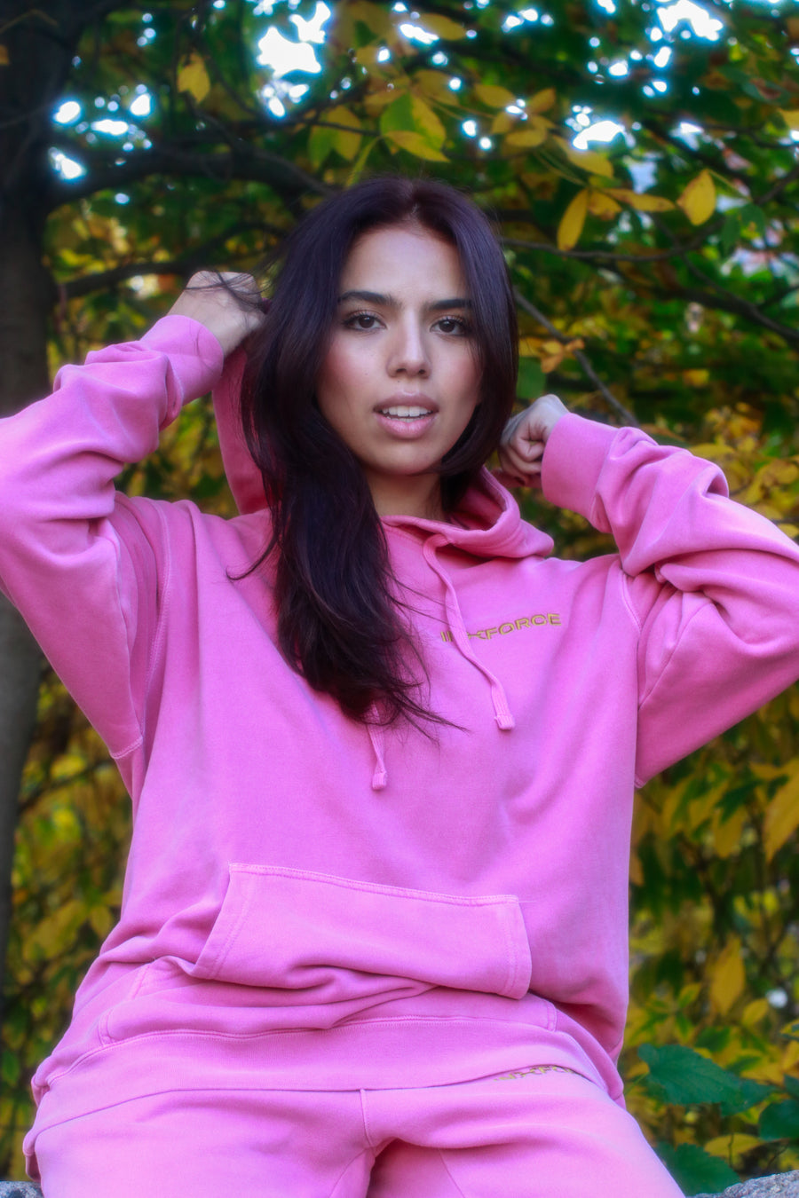 Inforce Signature Pigment-Dyed Hoodie detail