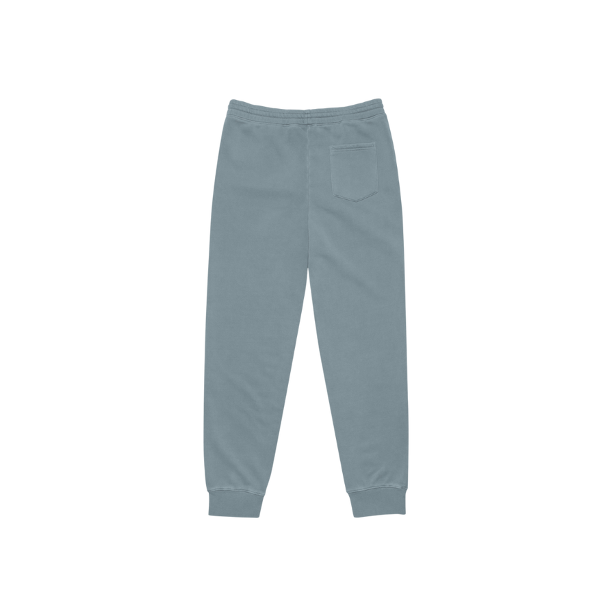 Winter pigment-dyed sweatpants detail