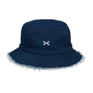 Open image in slideshow, Inforce Distressed denim bucket hat
