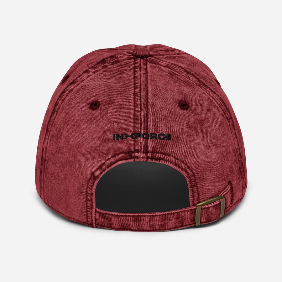 Be Happy Vintage Dad Cap detail