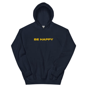 Open image in slideshow, Be Happy (Dark Yellow) Hoodie
